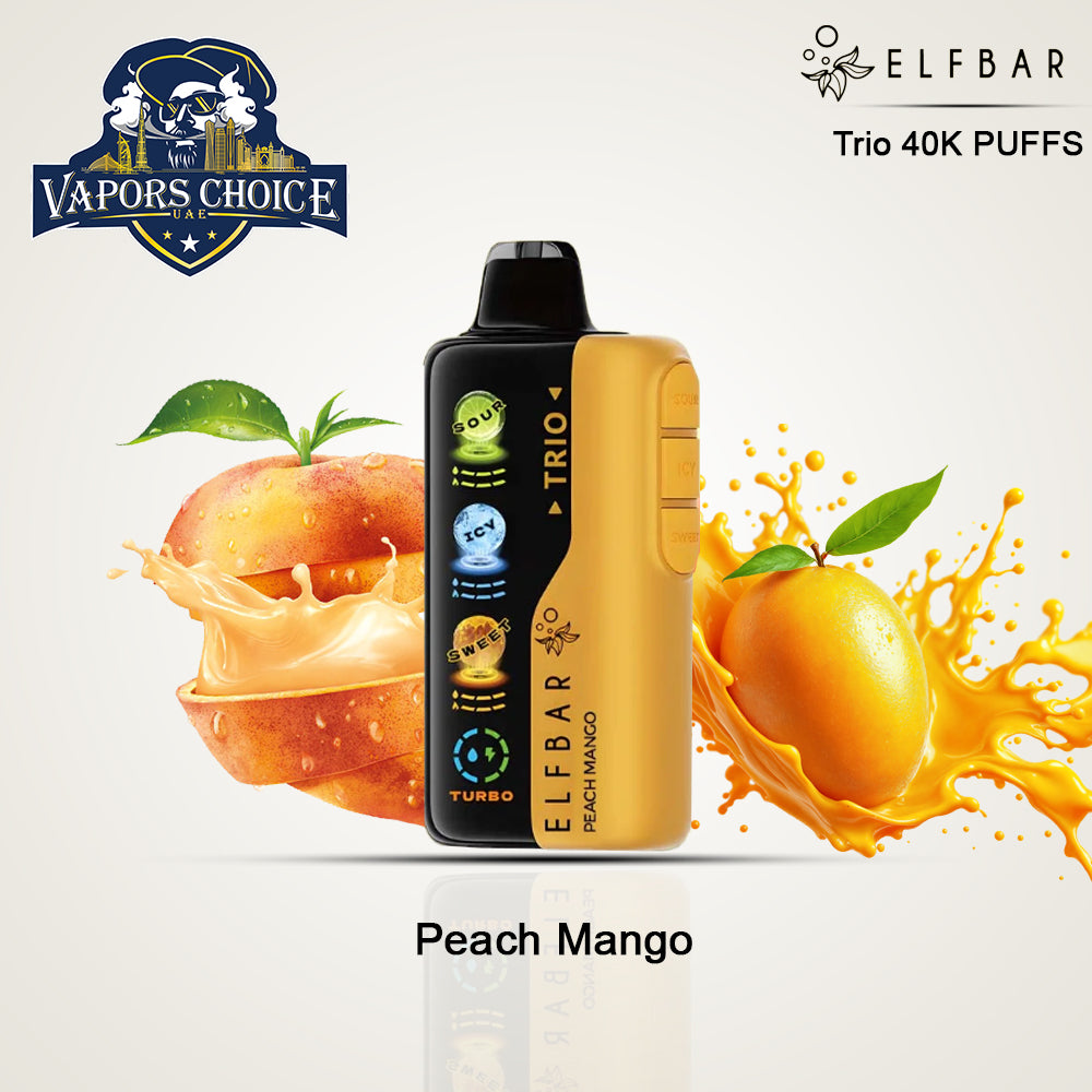 ELF BAR Trio 40K Puffs Disposable Vape Peach Mango UAE Abu Dhabi & Sharjah