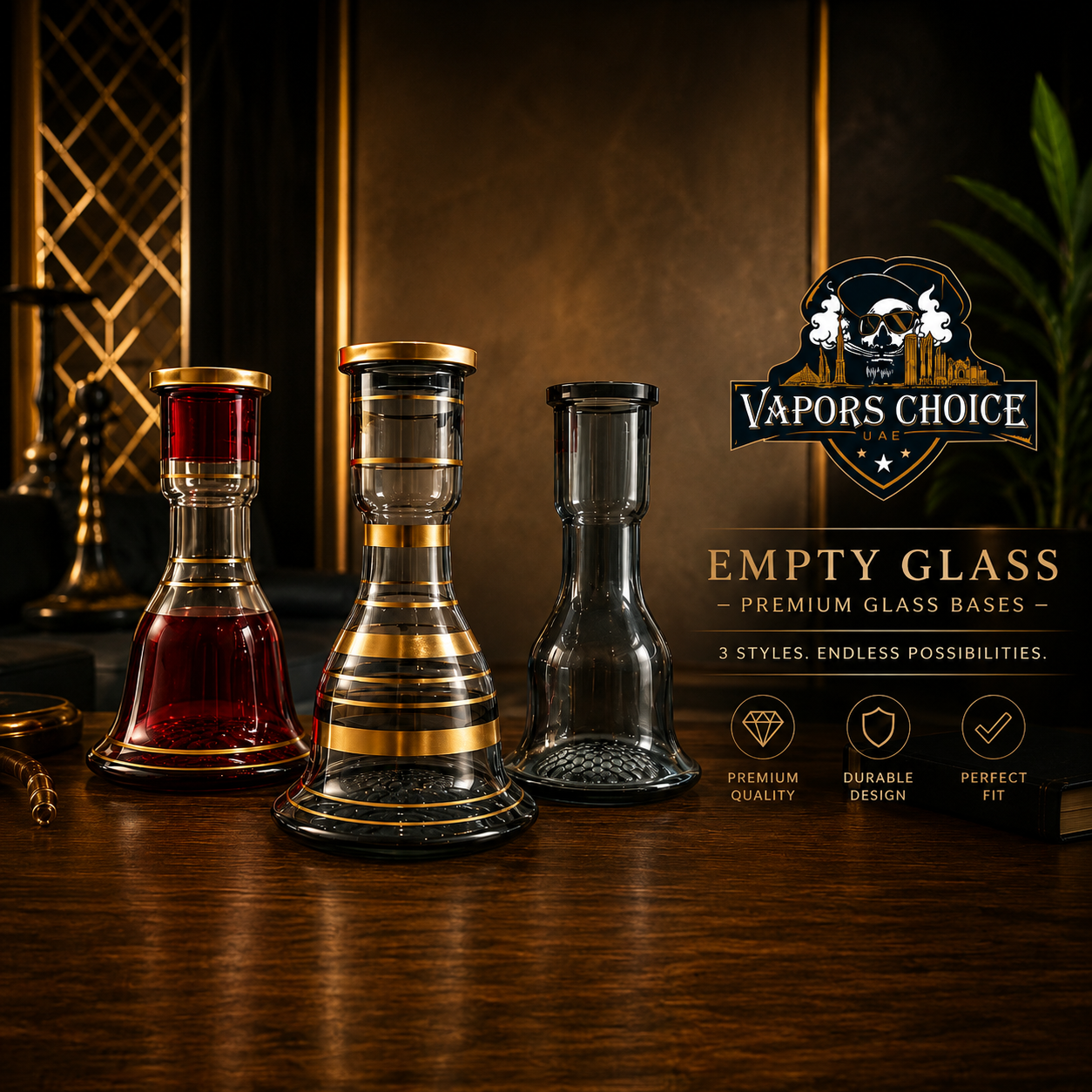 EMPTY_GLASS_Premium_Replacement_Glass_Base__Abu_Dhabi