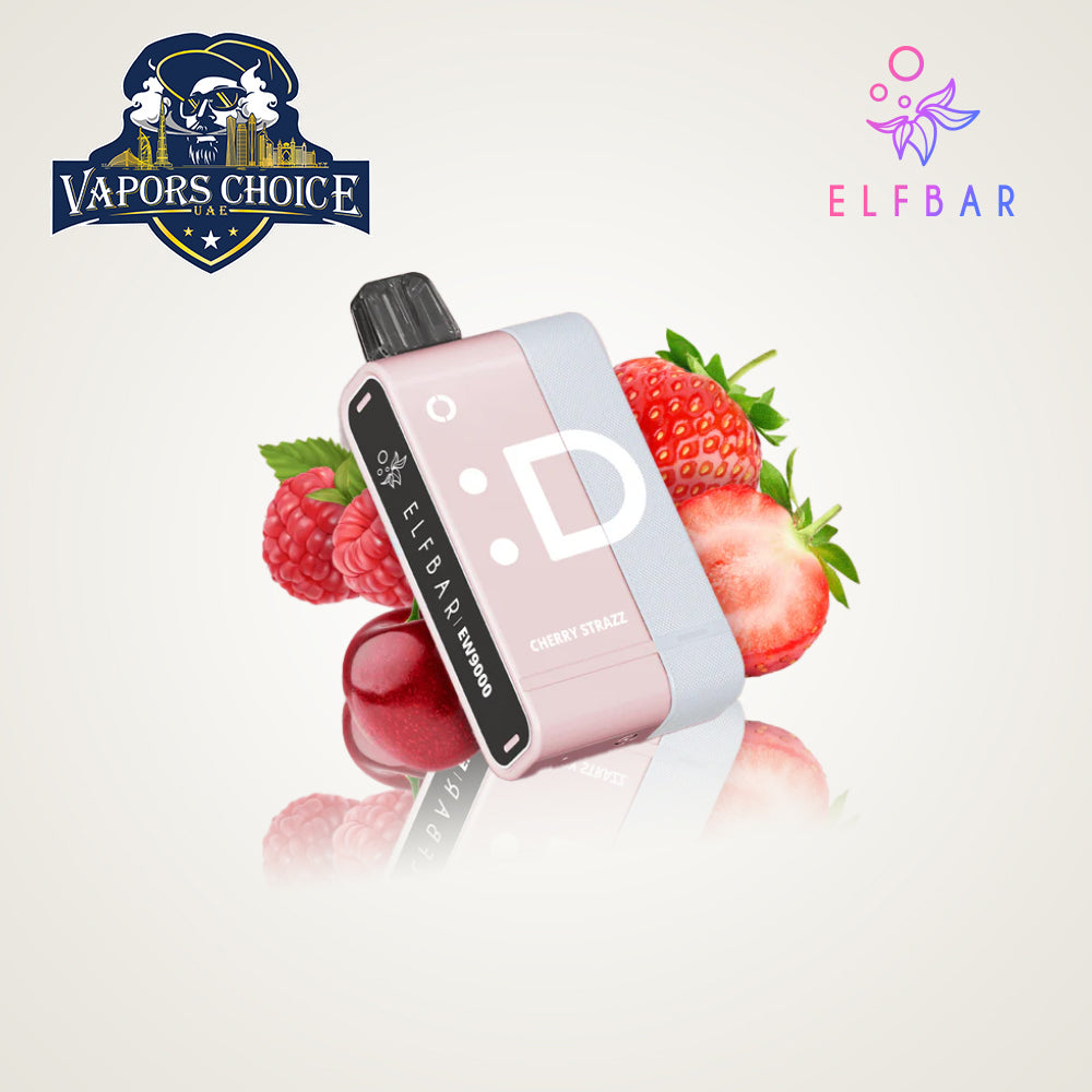 ELFBAR EW9000 (50mg) 9000 PUFFS Disposable Pods & Kit Cherry Strazz UAE Sharjah