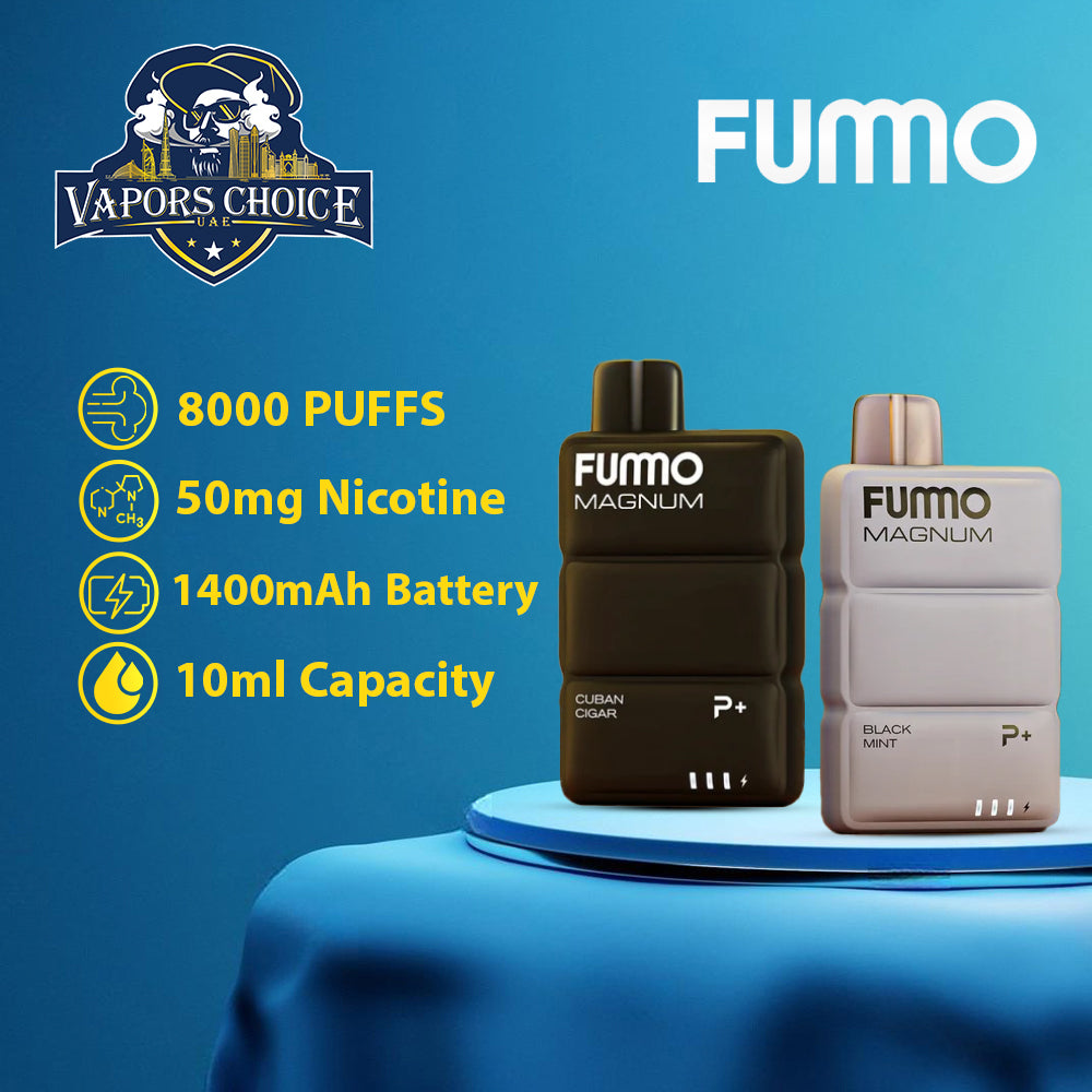 FUMMO MAGNUM (20mg) 8000 PUFFS ESMA DISPOSABLE VAPE (non-rechargeable) UAE Abu Dhabi