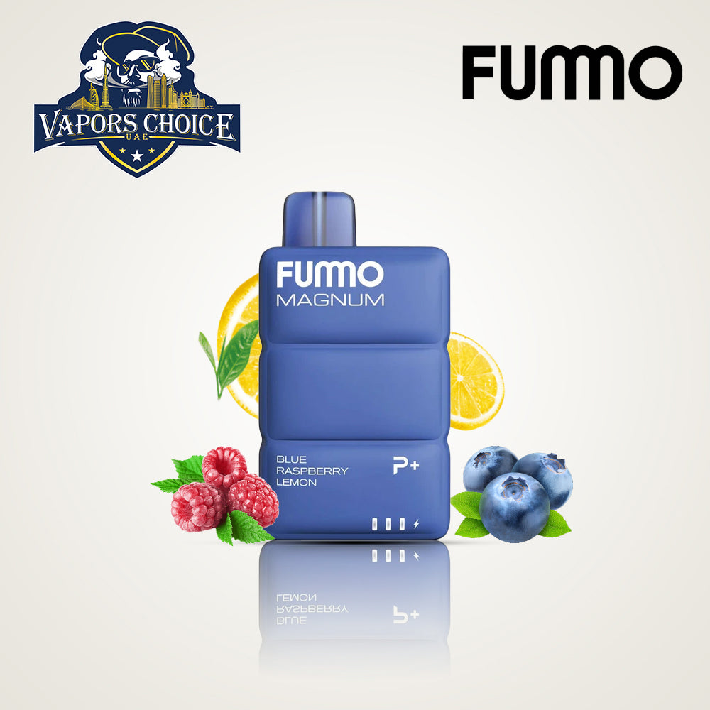 FUMMO MAGNUM (20mg) 8000 PUFFS ESMA DISPOSABLE VAPE (non-rechargeable) Blue Raspberry Lemon UAE Sharjah