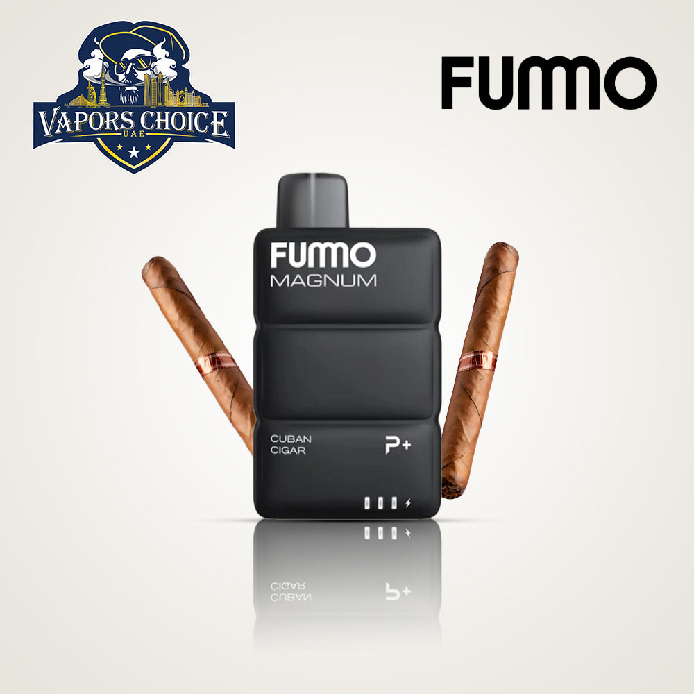 FUMMO MAGNUM (20mg) 8000 PUFFS ESMA DISPOSABLE VAPE (non-rechargeable) Cuban Cigar UAE Abu Dhabi
