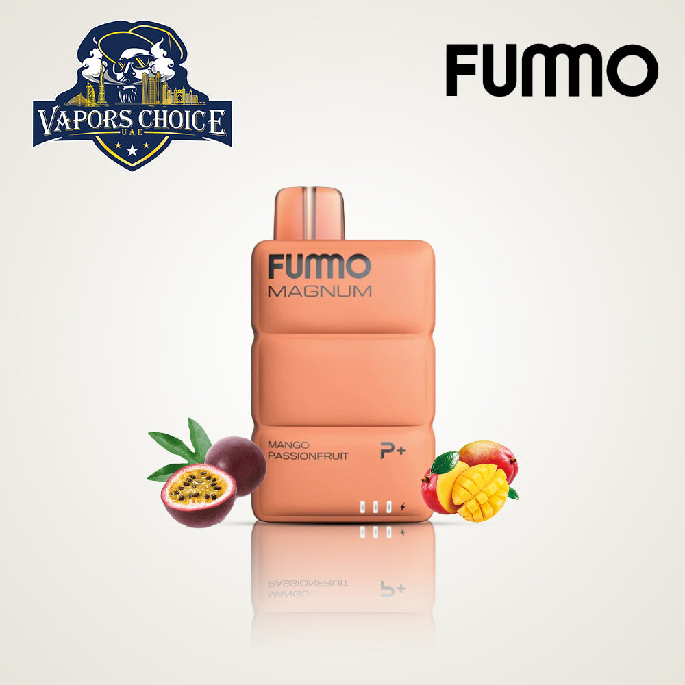 FUMMO MAGNUM (20mg) 8000 PUFFS ESMA DISPOSABLE VAPE (non-rechargeable) Mango Passionfruit UAE Sharjah