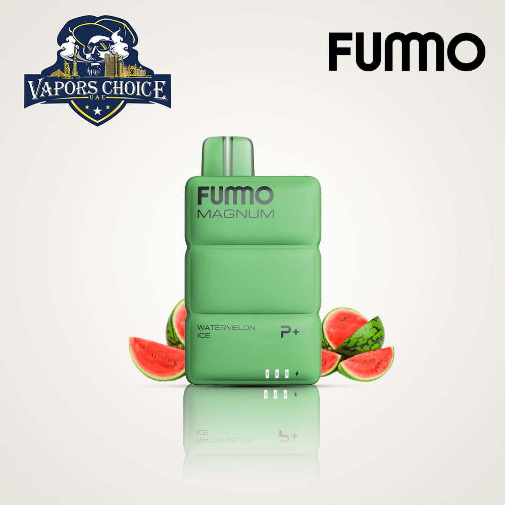 FUMMO MAGNUM (20mg) 8000 PUFFS ESMA DISPOSABLE VAPE (non-rechargeable) Watermelon Ice UAE Al Ain