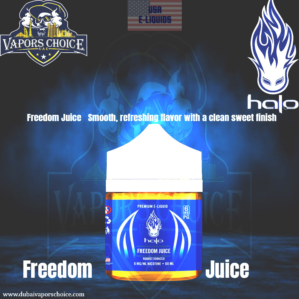 HALO Juice 60ML E-Liquids Tobacco - Menthol Flavors  Freedom Juice UAE  Abu Dhabi &Dubai,