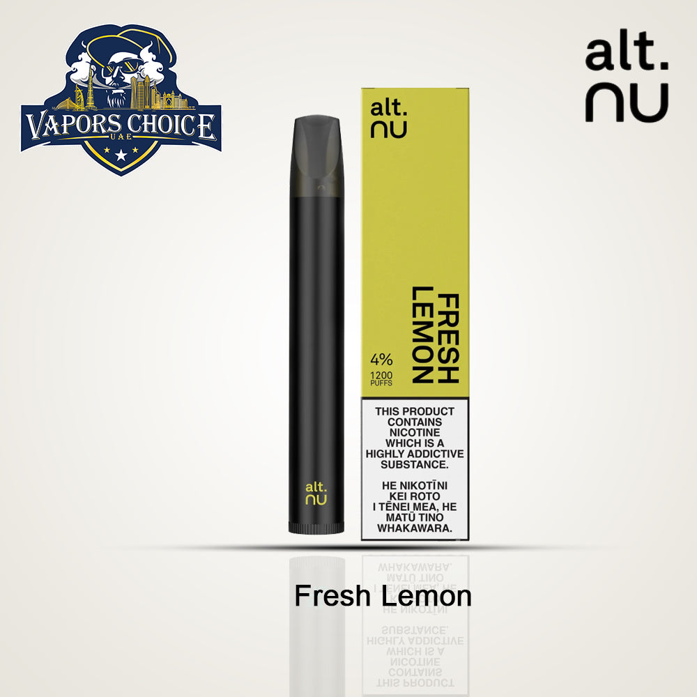 alt. NU (40mg)-1200 PUFFS DISPOSABLE VAPE-V2.0 Fresh Lemon UAE Abu Dhabi