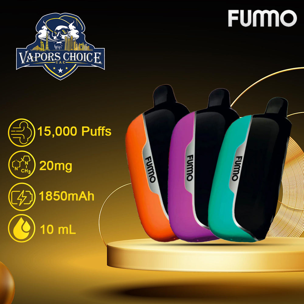 Fummo Power 15K Puffs 20MG Disposable Vape (Non-Rechargeable) 2st UAE Dubai