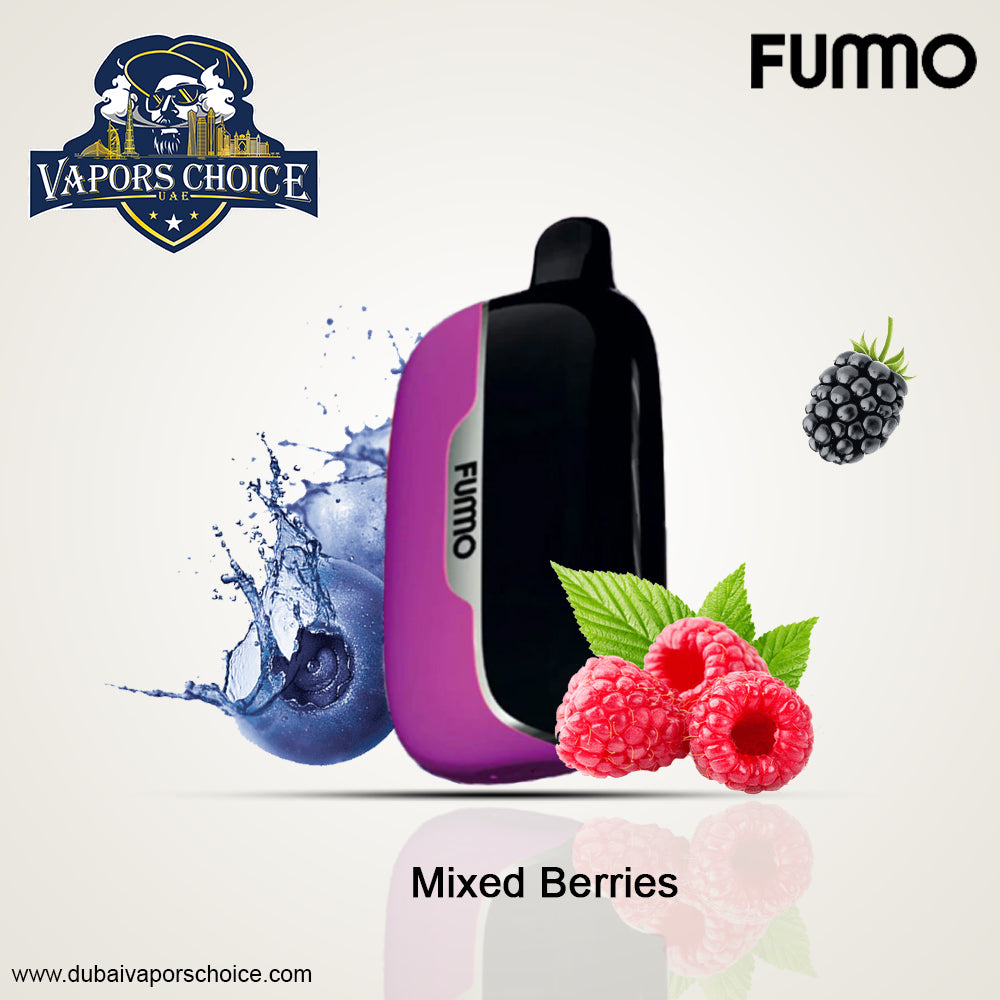 Fummo Power 15K Puffs 20MG Disposable Vape (Non-Rechargeable) Mixed Berries UAE Abu Dhabi & Al Ain
