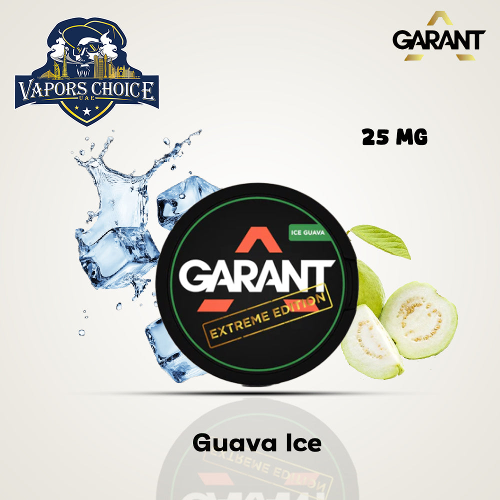 GARANT Nicotine Pouches Guava Ice 25mg UAE Dubai & Fujairah