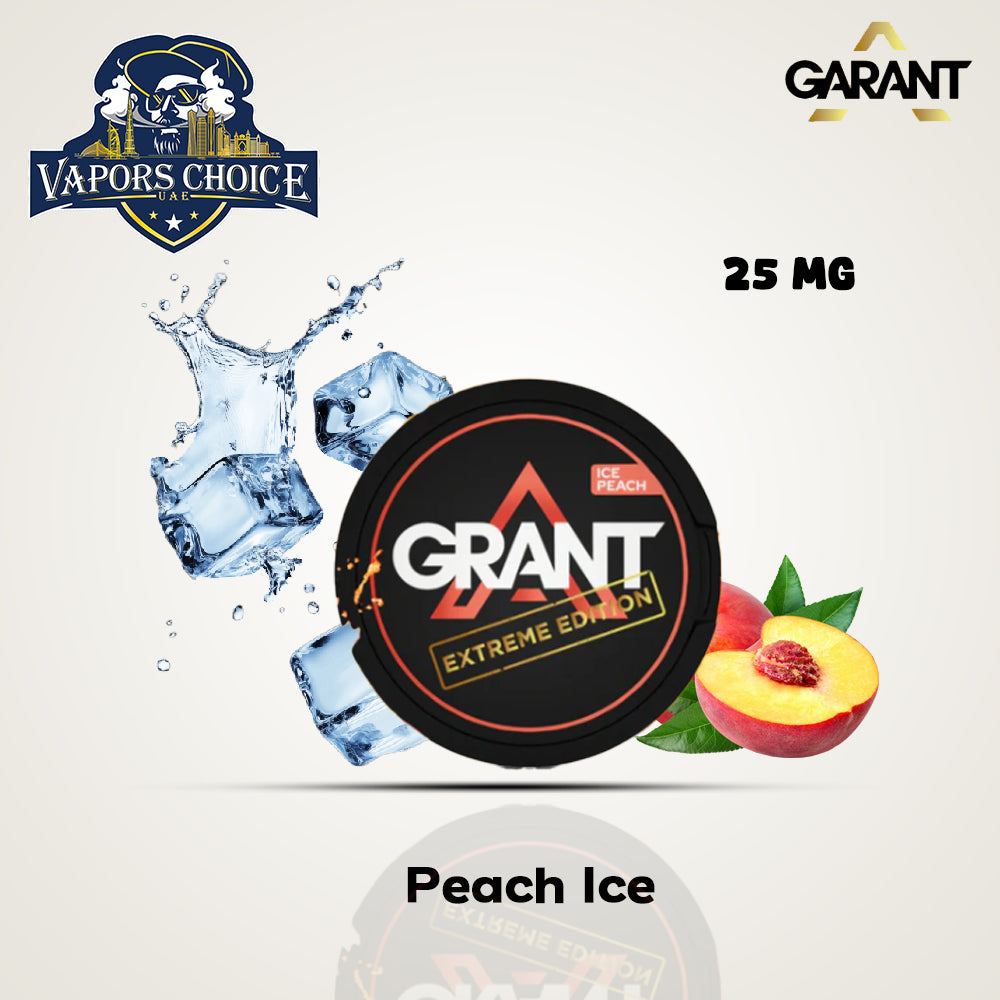 GARANT Nicotine Pouches Peach Ice 25mg UAE Fujairah & Al Ain