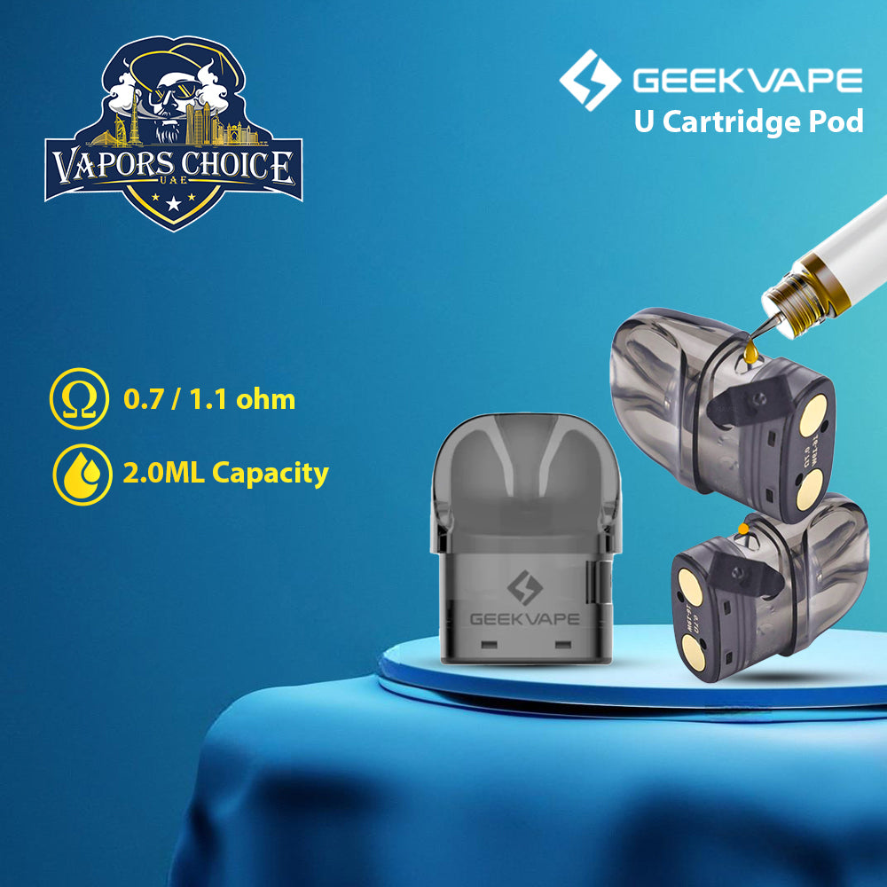 GEEKVAPE U Cartridge Pod 3Pcs Pack 2ml UAE Abu Dhabi