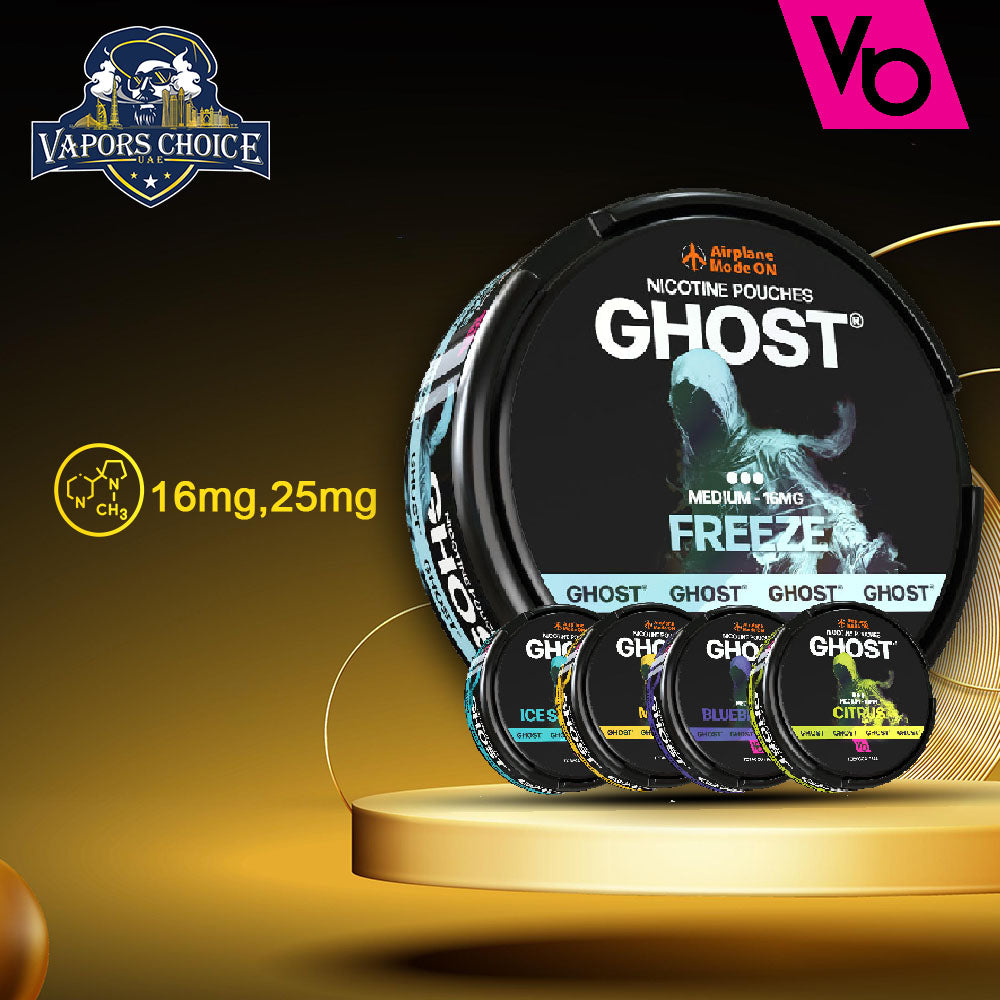 Vapes Bar Ghost Nic Pouches  (16mg & 25mg)16mg UAE Dubai