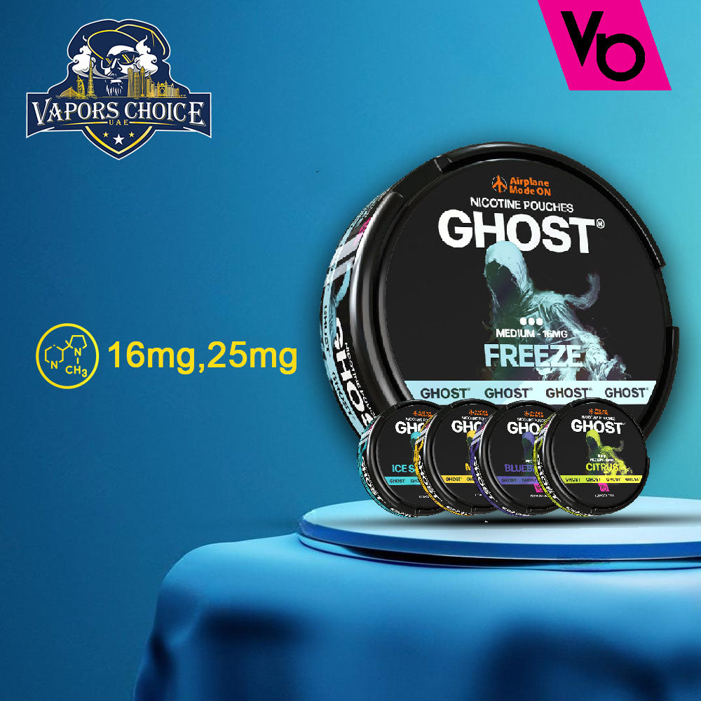 Vapes Bar Ghost Nic Pouches  (16mg & 25mg) 16mg UAE Dubai