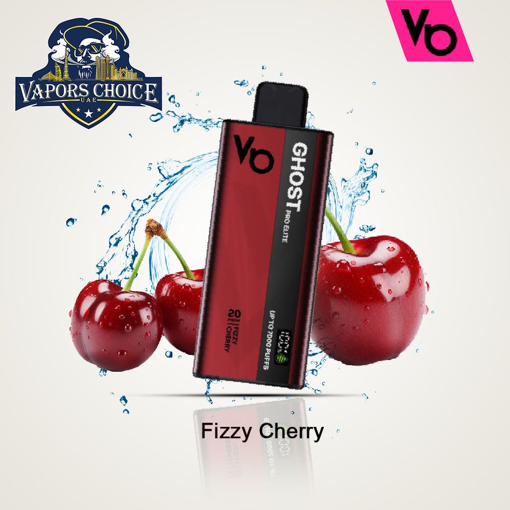 Ghost Pro Elite (20mg) 7000 PUFFS - DISPOSABLE VAPE Fizzy Cherry UAE Ajman