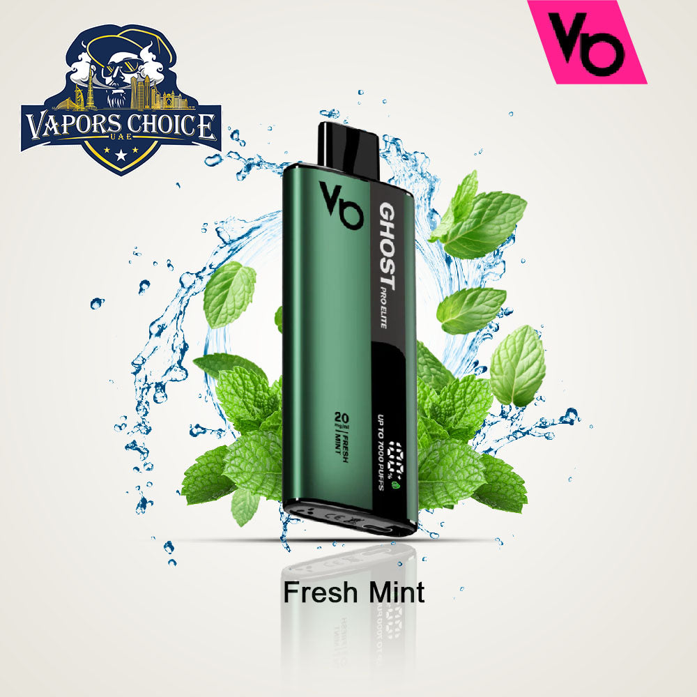 Ghost Pro Elite (20mg) 7000 PUFFS - DISPOSABLE VAPE Fresh Mint UAE Al Sharjah