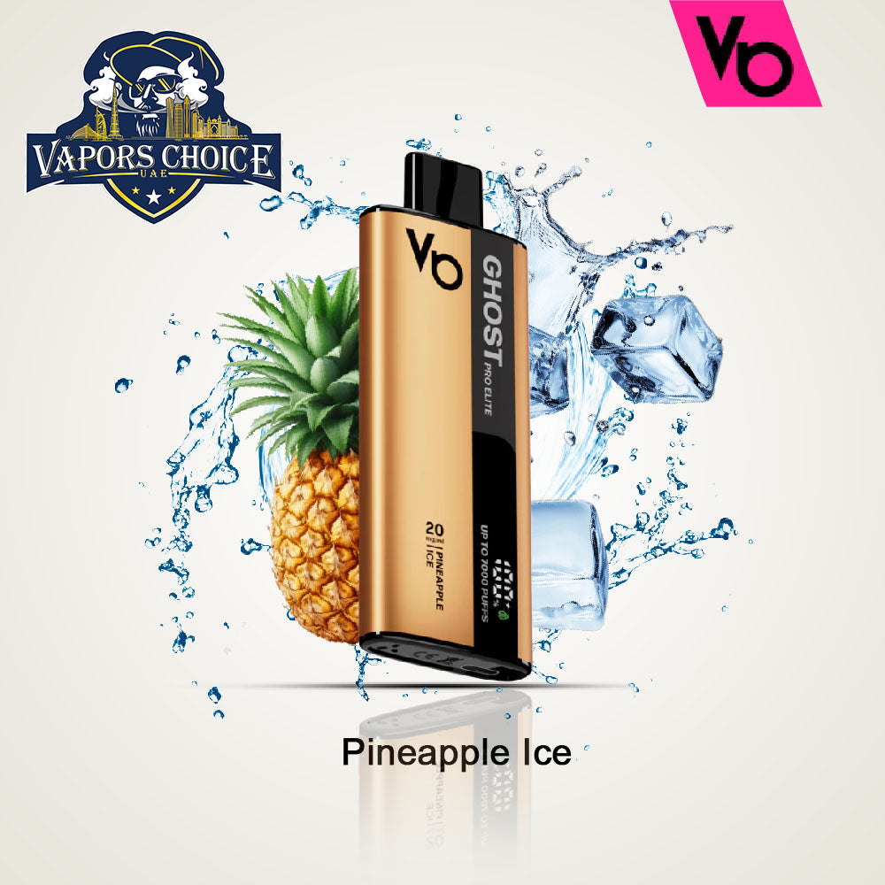 Ghost Pro Elite (20mg) 7000 PUFFS - DISPOSABLE VAPE Pineapple Ice UAE Abu Dhabi & Ajman