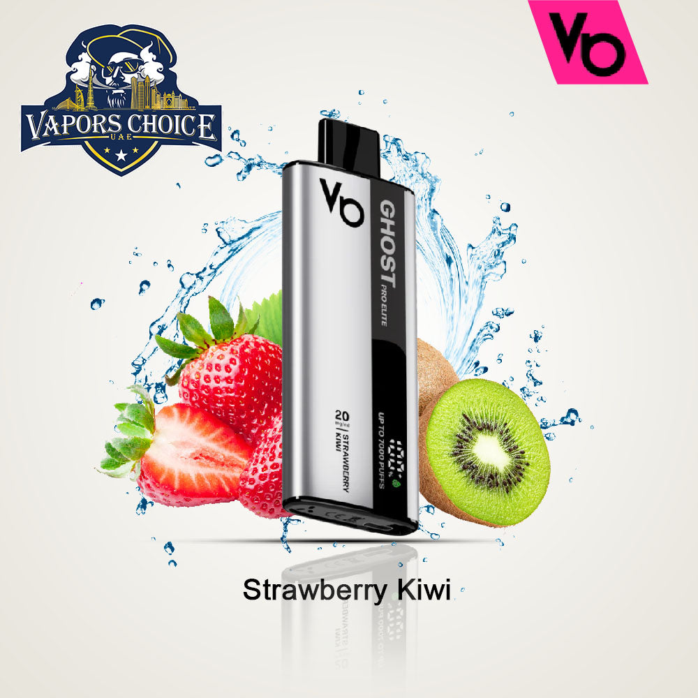 Ghost Pro Elite (20mg) 7000 PUFFS - DISPOSABLE VAPE Strawberry Kiwi UAE Abu Dhabi & Dubai
