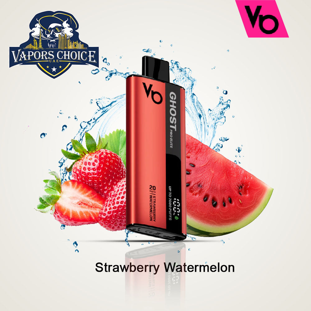 Ghost Pro Elite (20mg) 7000 PUFFS - DISPOSABLE VAPE Strawberry Watermelon UAE Dubai & Ajman