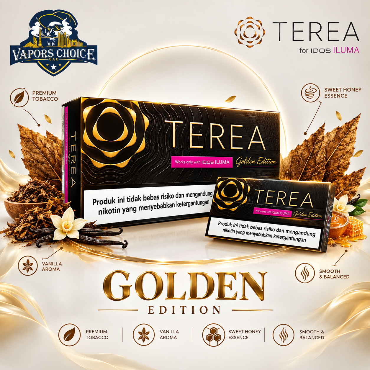 IQOS TEREA Sticks Indonesia (10 Packs) & Golden Edition & UAE & Sharjah