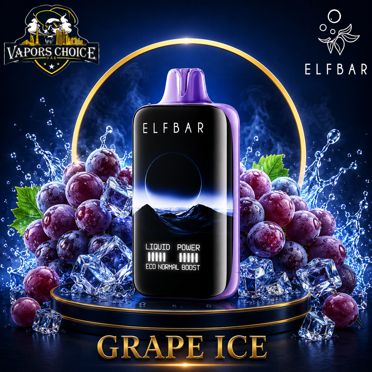 ELF BAR MOONNIGHT 40K Puffs – Disposable Vape & Grape Ice & UAE & Ras Al Khaimah
