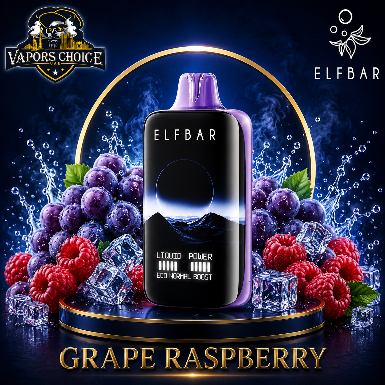 ELF BAR MOONNIGHT 40K Puffs – Disposable Vape & Grape Raspberry & UAE & Fujairah
