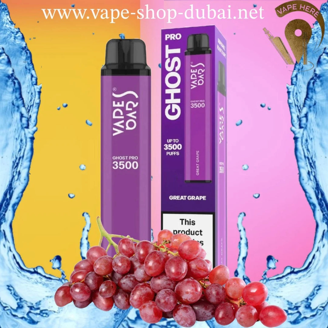 VAPES BAR - GHOST PRO 3500 PUFFS 0MG DISPOSABLE VAPE - Vape Here Store