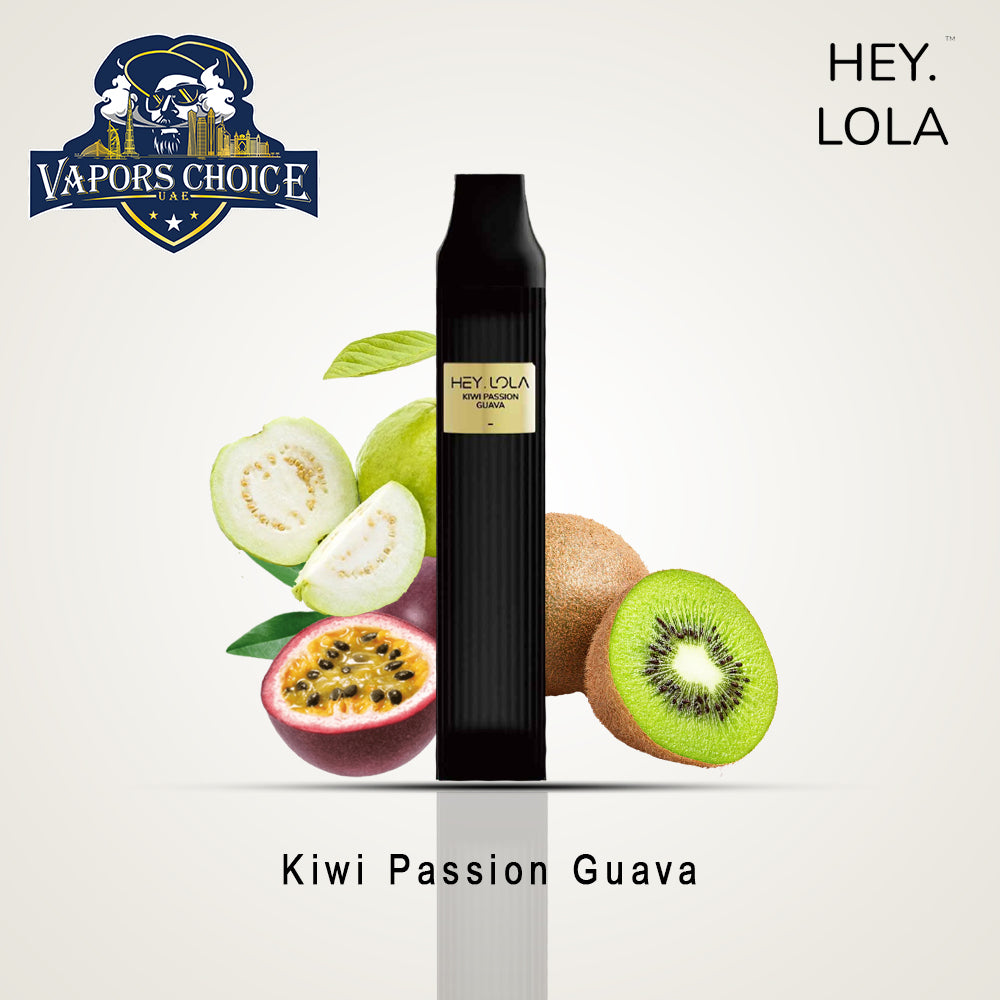 HEY LOLA (20mg) 4500 PUFFS - DISPOSABLE VAPE Kiwi Passion Guava UAE Al Sharjah