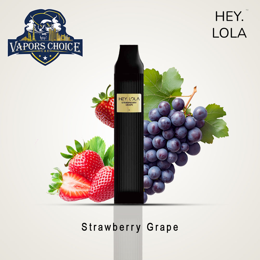 HEY LOLA (20mg) 4500 PUFFS - DISPOSABLE VAPE Strawberry Grape UAE Dubai & Ras Al-Khaimah