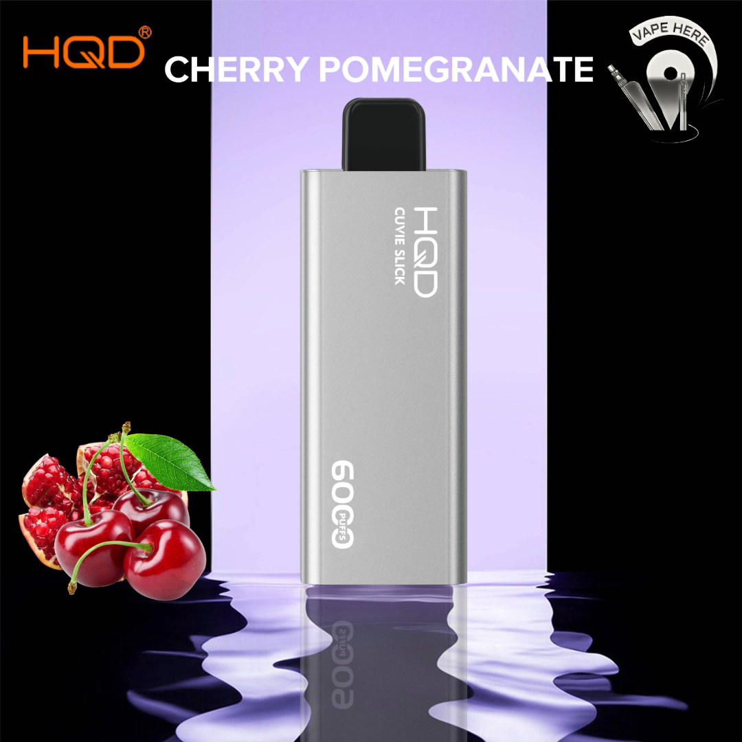 HQD CUVIE SLICK 6000 PUFFS DISPOSABLE VAPE Cherry Pomegranate UAE Umm Al Quwain