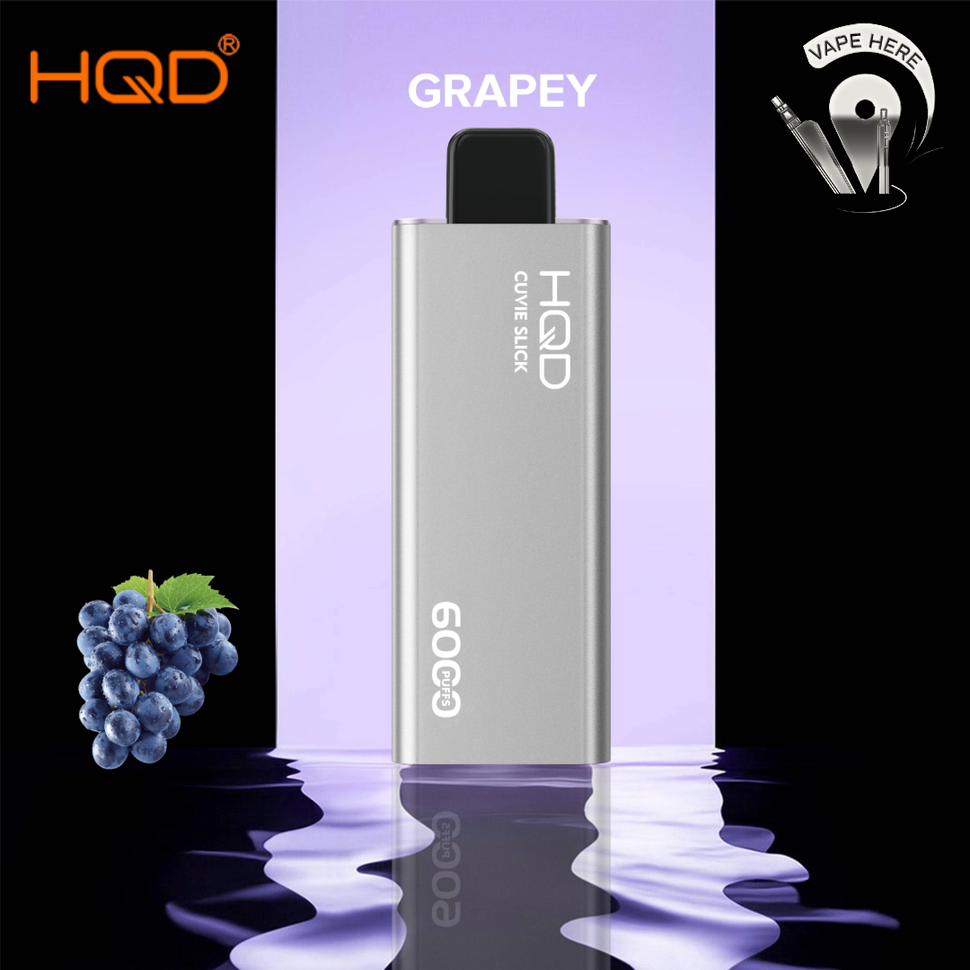 HQD CUVIE SLICK 6000 PUFFS DISPOSABLE VAPE Grapey UAE Abu Dhabi