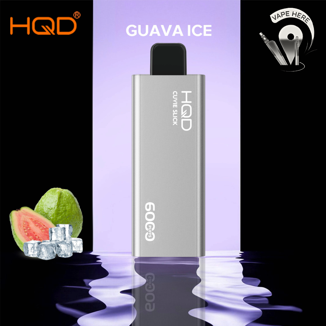 HQD CUVIE SLICK 6000 PUFFS DISPOSABLE VAPE Guava Ice UAE Al Ain