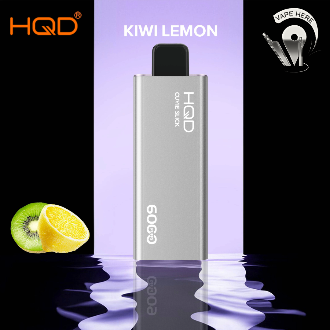 HQD CUVIE SLICK 6000 PUFFS DISPOSABLE VAPE Kiwi Lemon UAE Abu Dhabi