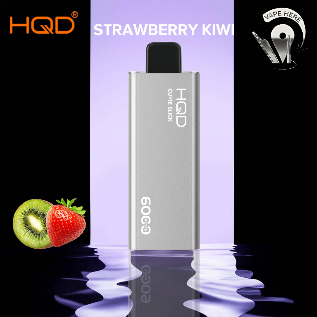 HQD CUVIE SLICK 6000 PUFFS DISPOSABLE VAPE Strawberry Kiwi UAE Dubai 