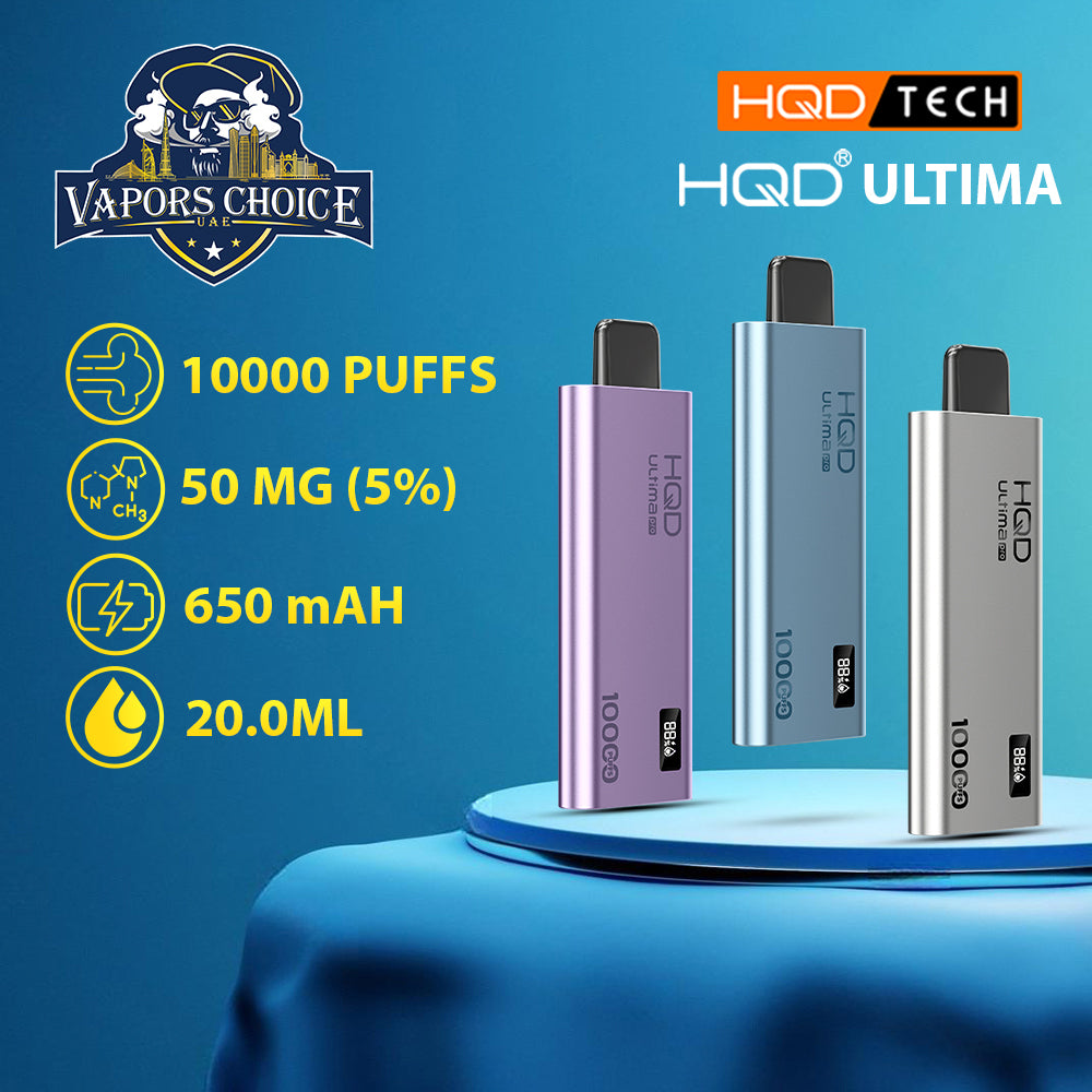 HQD ULTIMA PRO (50mg) 10000 PUFFS - DISPOSABLE VAPE UAE Abu Dhabi