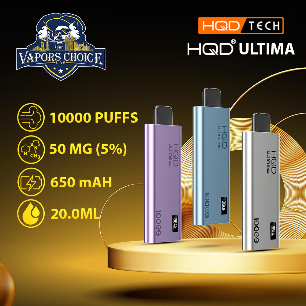 HQD ULTIMA PRO (50mg) 10000 PUFFS - DISPOSABLE VAPE UAE Dubai