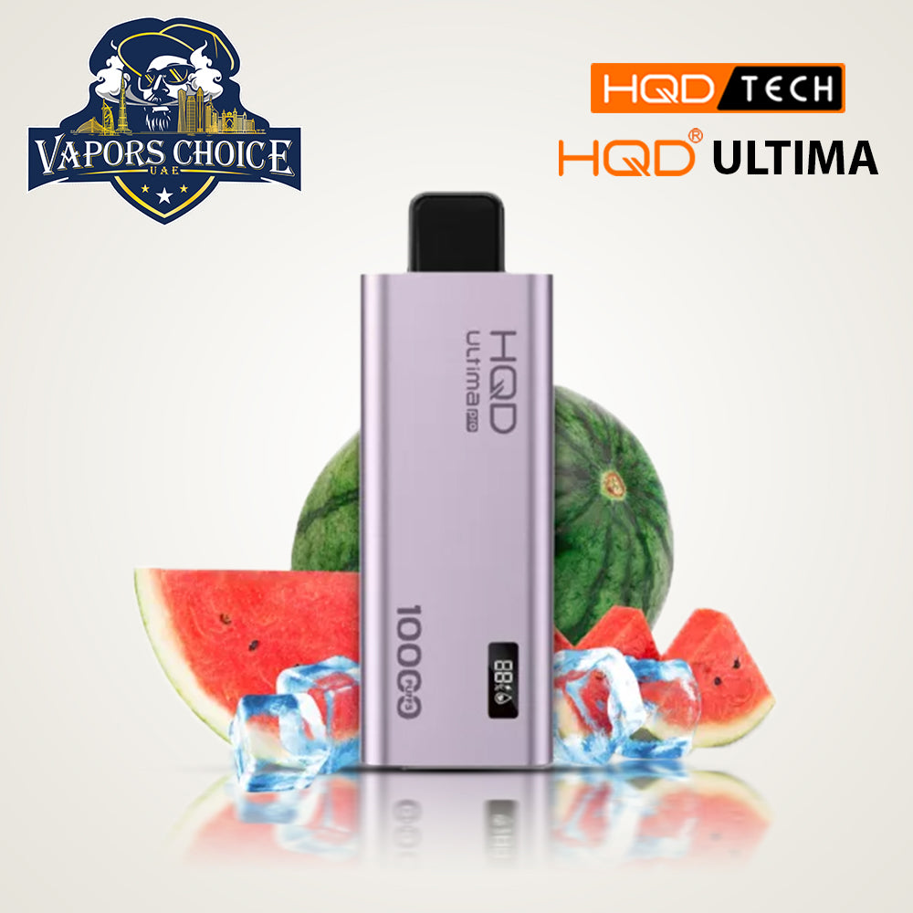 HQD ULTIMA PRO (50mg) 10000 PUFFS - DISPOSABLE VAPE Lush Ice UAE Al Ain