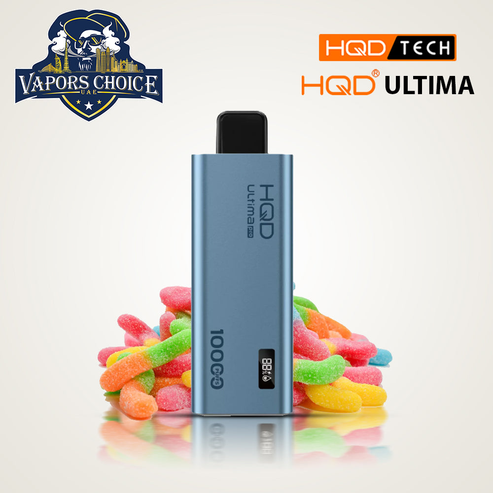 HQD ULTIMA PRO (50mg) 10000 PUFFS - DISPOSABLE VAPE Sour Gummy Bears UAE Ras Al Khaimah