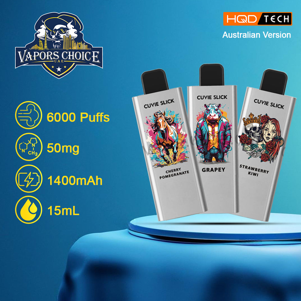 HQD 6000 Puffs Australian Version - Non-Rechargeable Disposable Vape 1st UAE Abu Dhabi