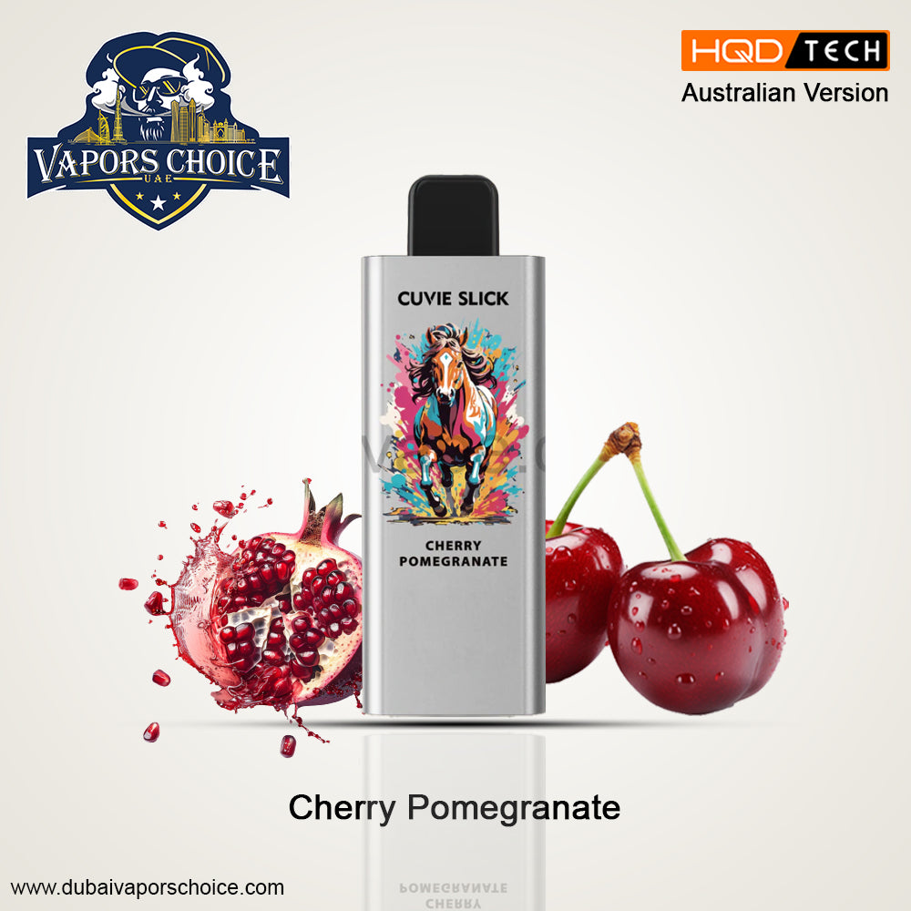 HQD 6000 Puffs Australian Version - Non-Rechargeable Disposable Vape Cherry Pomegranate UAE Abu Dhabi & Fujairah