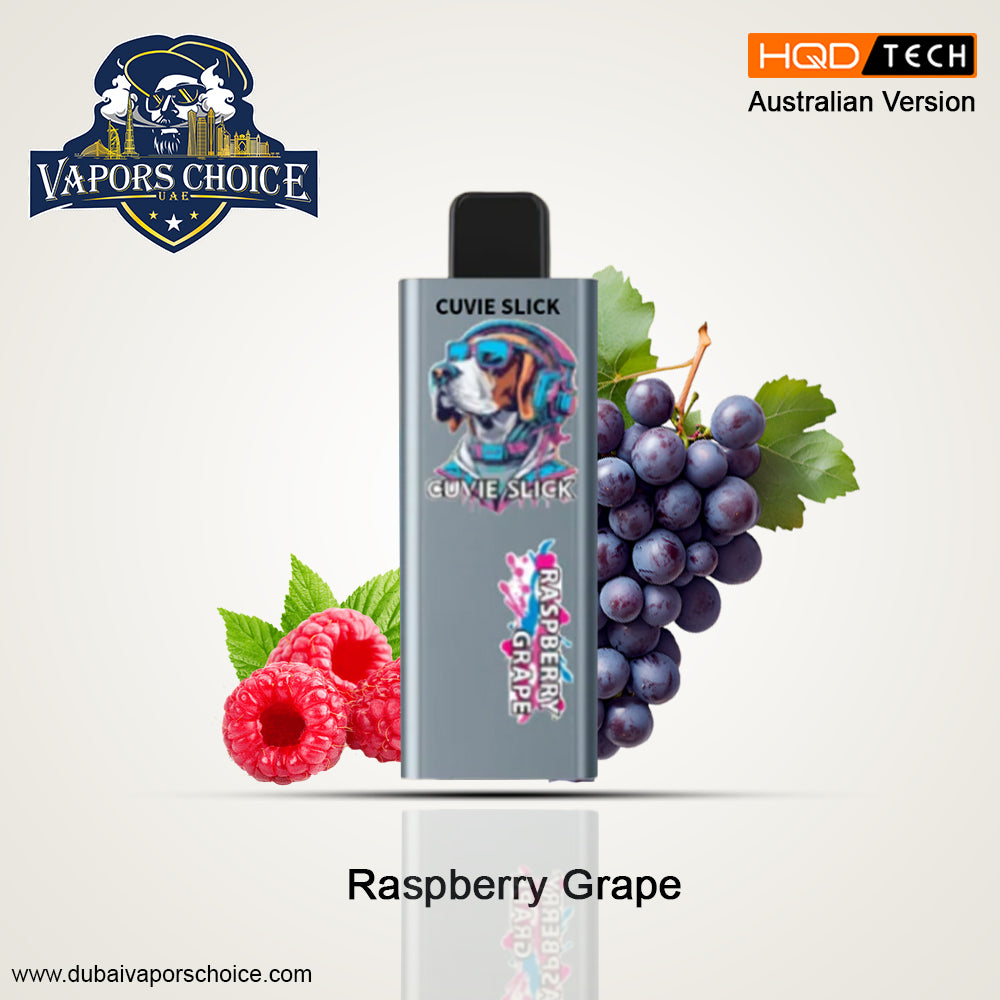 HQD 6000 Puffs Australian Version - Non-Rechargeable Disposable Vape Raspberry Grape UAE Dubai & Ajman