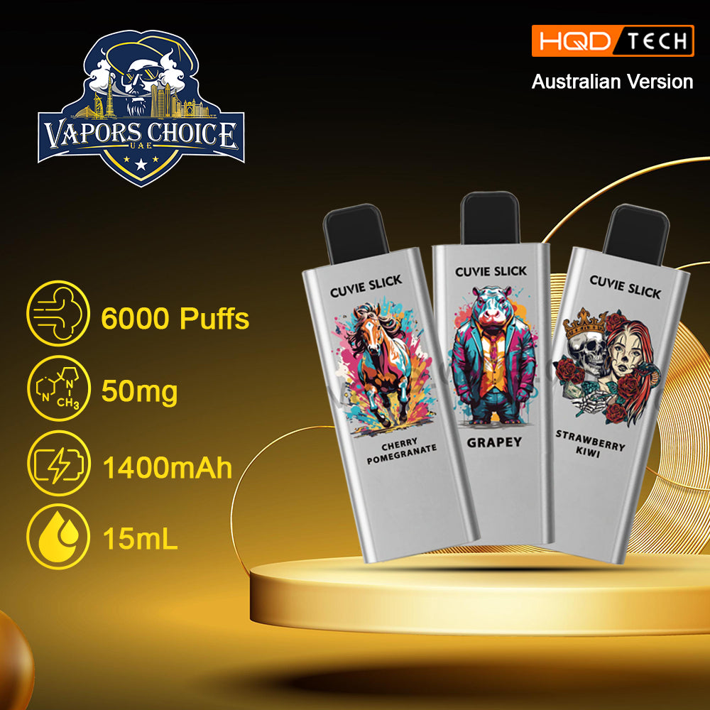 HQD 6000 Puffs Australian Version  Non-Rechargeable Disposable Vape 2end UAE Abu Dhabi