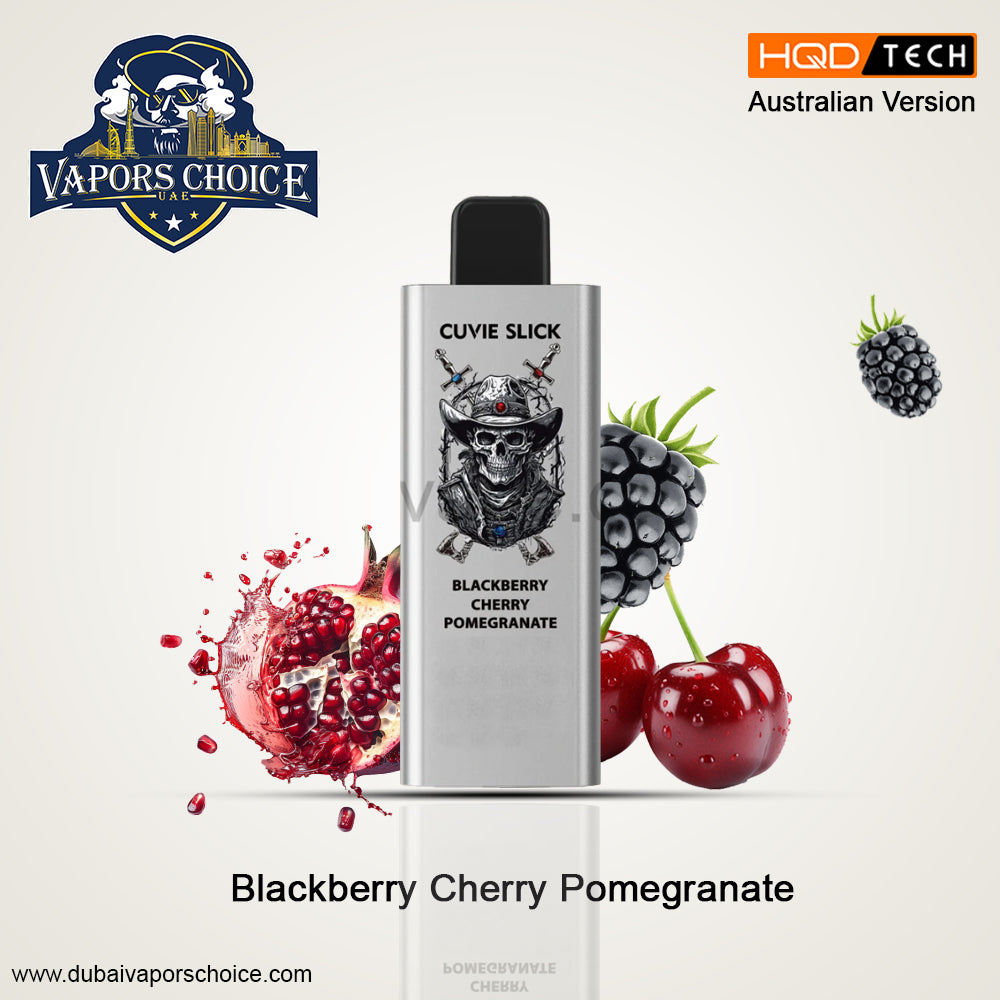 HQD 6000 Puffs Australian Version  Non-Rechargeable Disposable Vape Blackberry Cherry Pomegranate UAE Abu Dhabi & Ajman