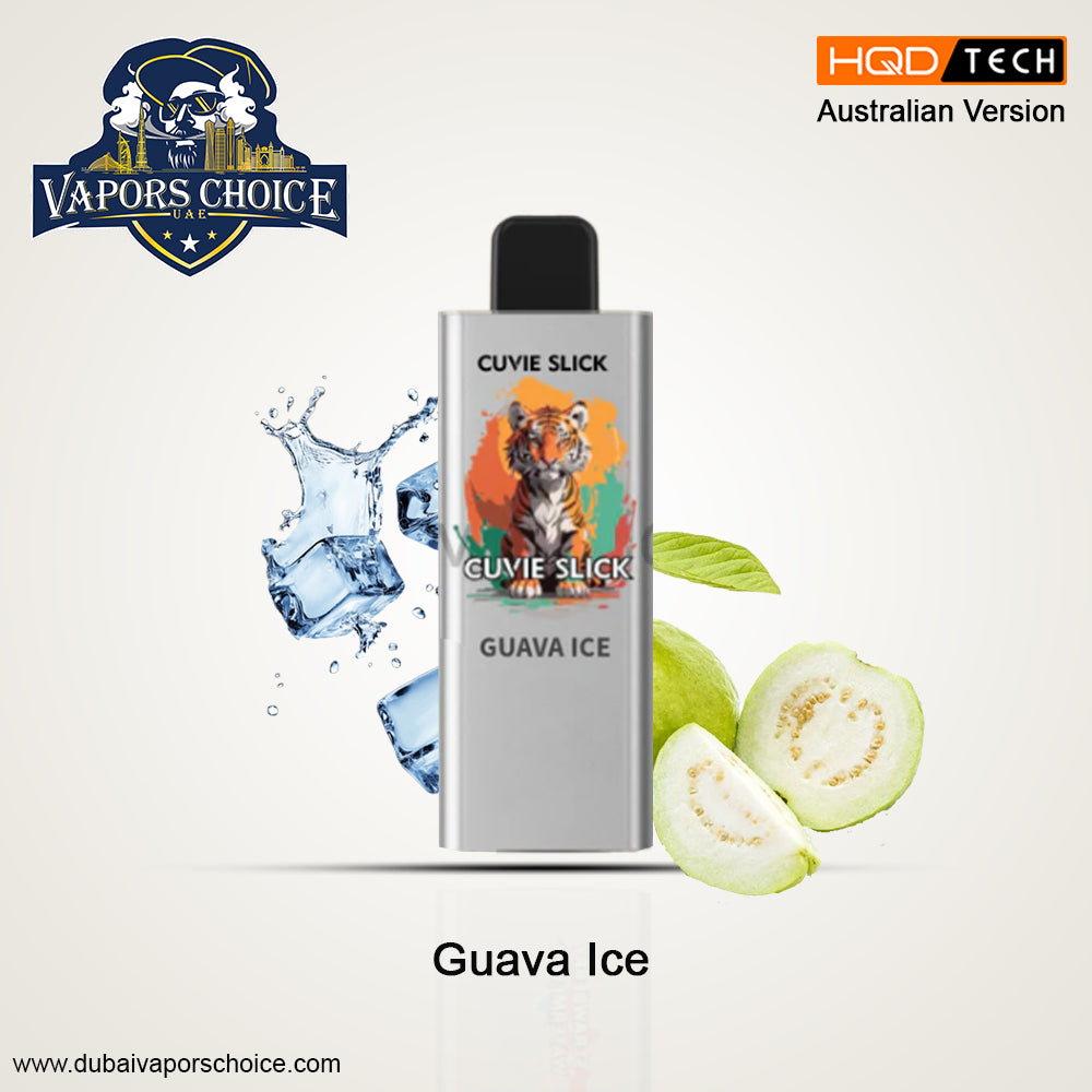 HQD 6000 Puffs Australian Version  Non-Rechargeable Disposable Vape Guava Ice UAE Abu Dhabi