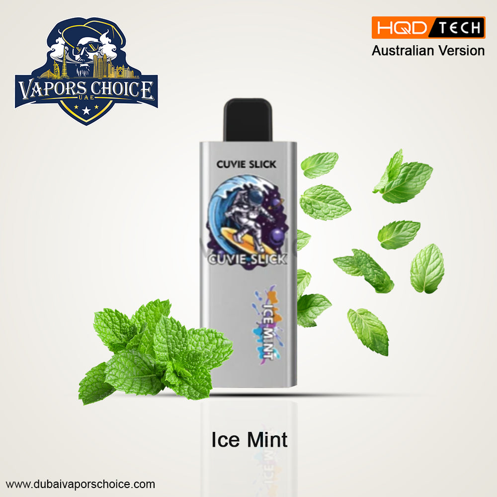 HQD 6000 Puffs Australian Version  Non-Rechargeable Disposable Vape Ice Mint UAE Abu Dhabi