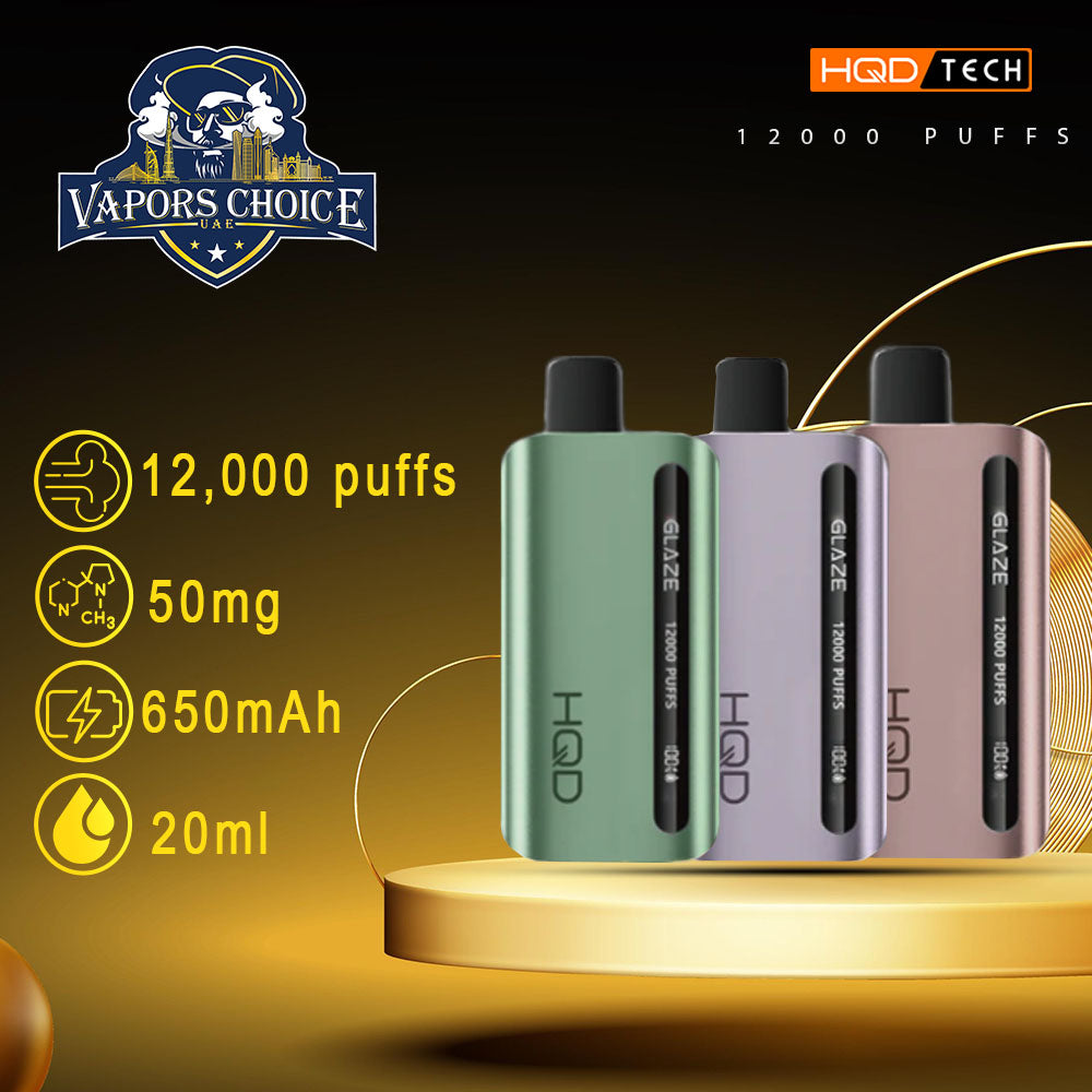 HQD CUVIE GLAZE 12000 PUFFS-DISPOSABLE VAPE 2nd UAE Abu Dhabi