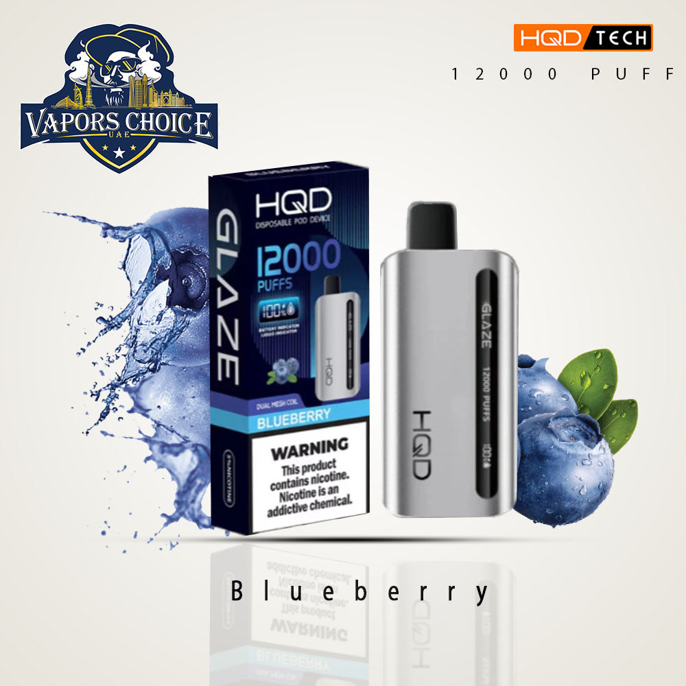 HQD CUVIE GLAZE 12000 PUFFS DISPOSABLE VAPE Blueberry UAE  Al Sharjah