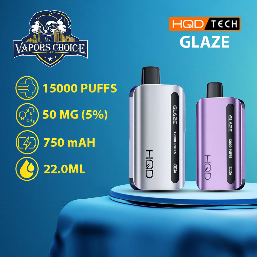 HQD CUVIE GLAZE (50mg) 15000 PUFFS - DISPOSABLE VAPE UAE Abu Dhabi