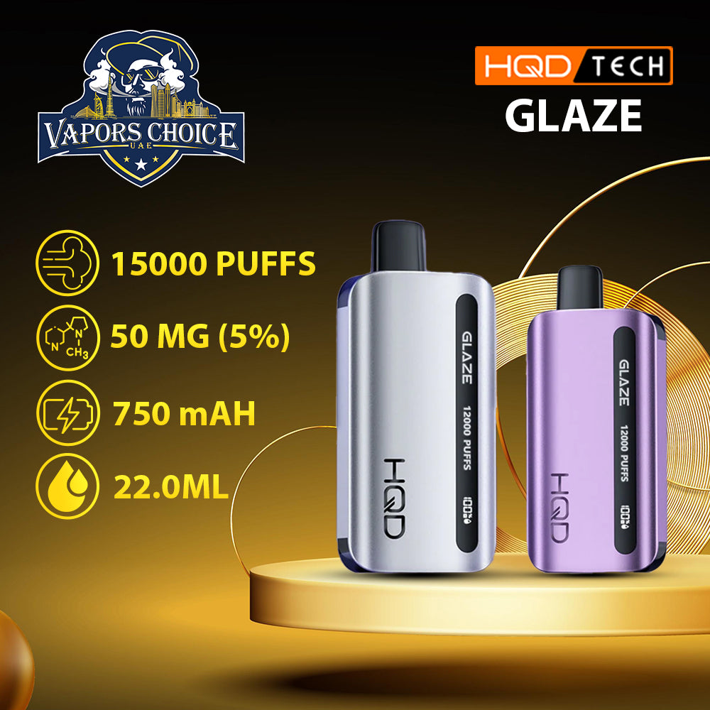 HQD CUVIE GLAZE (50mg) 15000 PUFFS - DISPOSABLE VAPE Dubai