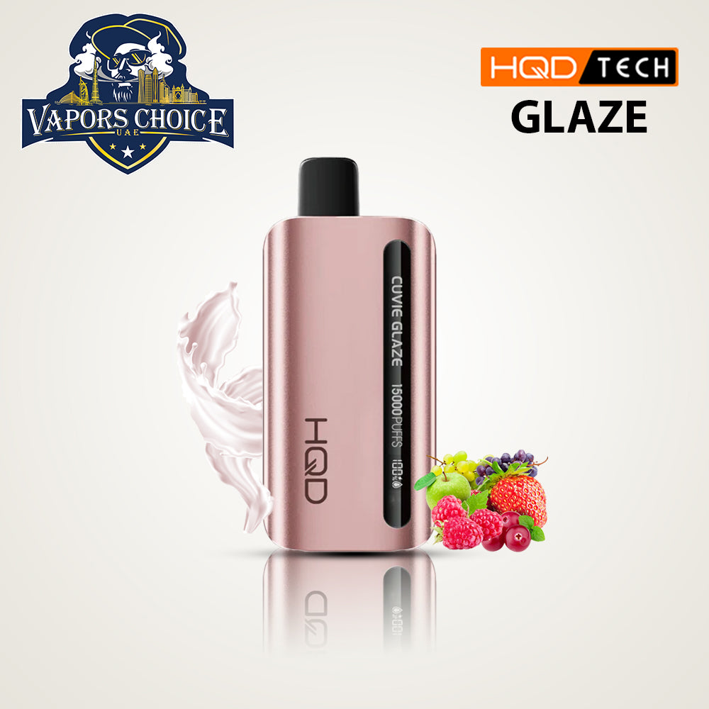 HQD CUVIE GLAZE (50mg) 15000 PUFFS - DISPOSABLE VAPE Fruity Milky UAE Al Ain