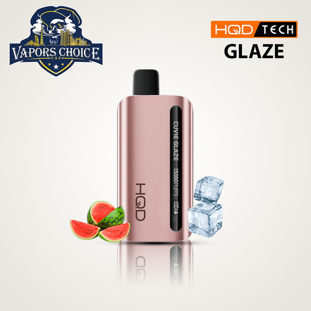 HQD CUVIE GLAZE (50mg) 15000 PUFFS - DISPOSABLE VAPE Lush Ice UAE Abu Dhabi